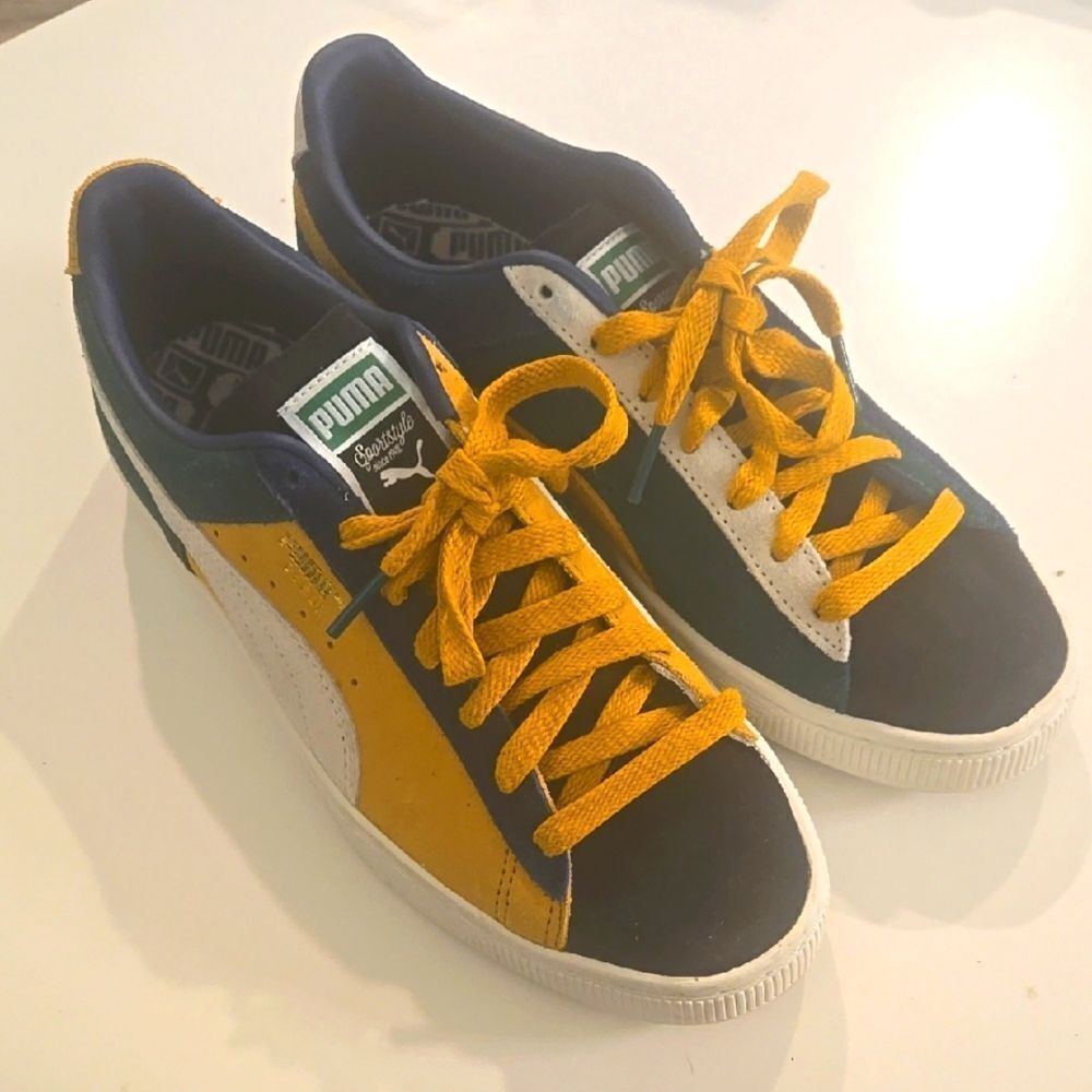 Puma Sneakers with Yellow and Blue Details
